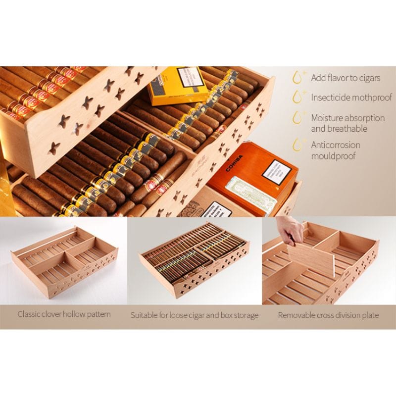 Raching HUMIDOR Raching MON2800A Precision Climate Controlled Humidor | 1300 Cigars