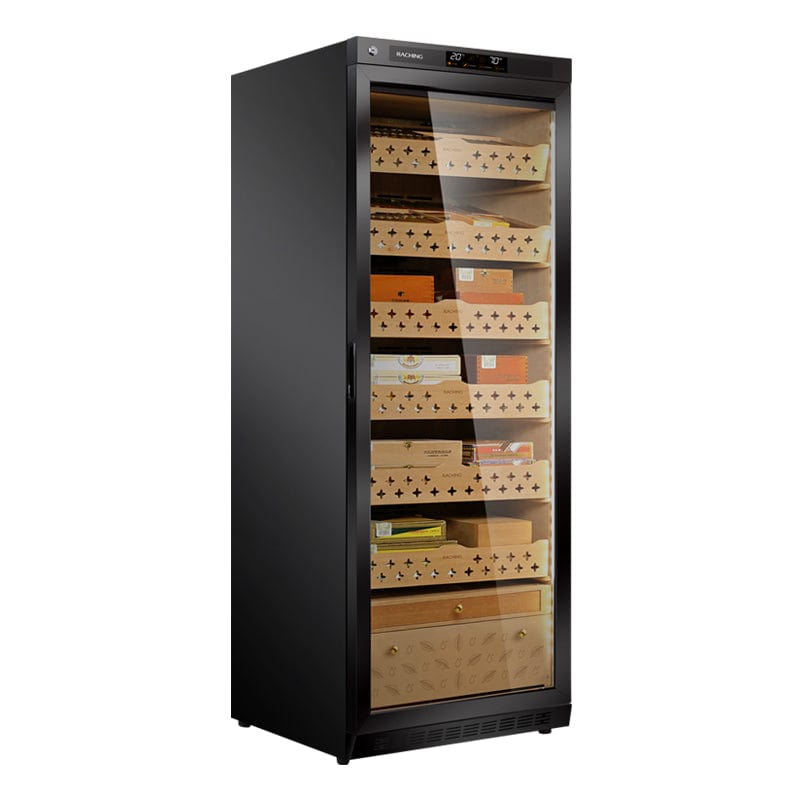 Raching HUMIDOR Golden / No Ammonia Removal Raching MON2800A Precision Climate Controlled Humidor | 1300 Cigars