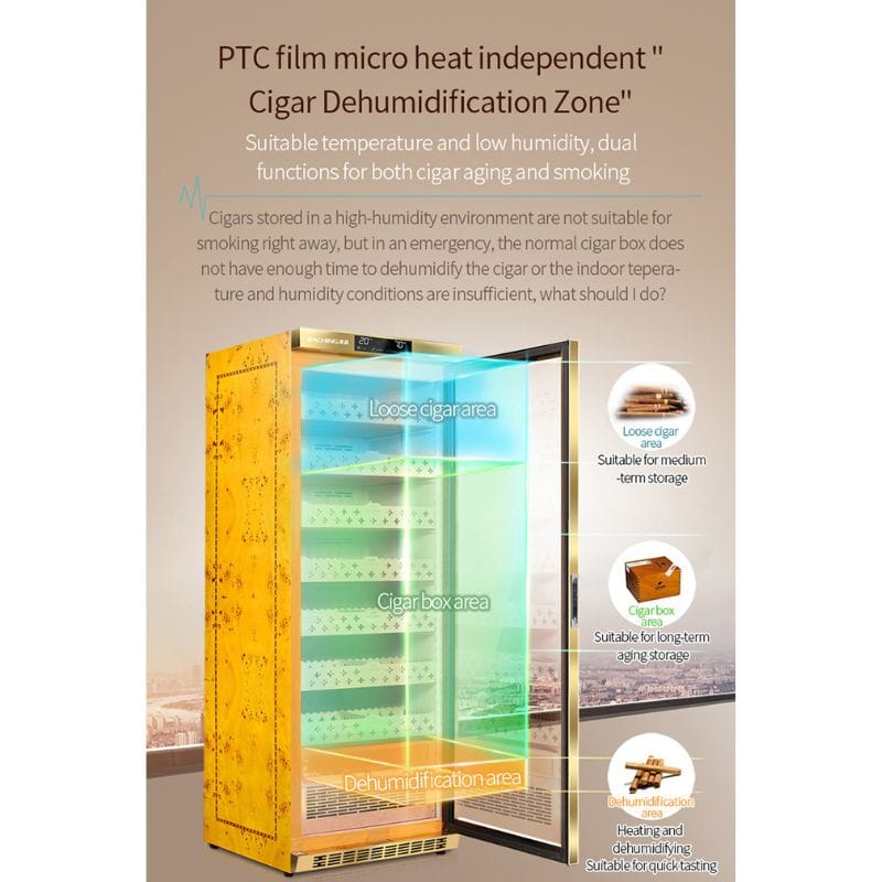 Raching HUMIDOR Raching MON3800A Precision Climate Controlled Humidor | 1500 Cigars