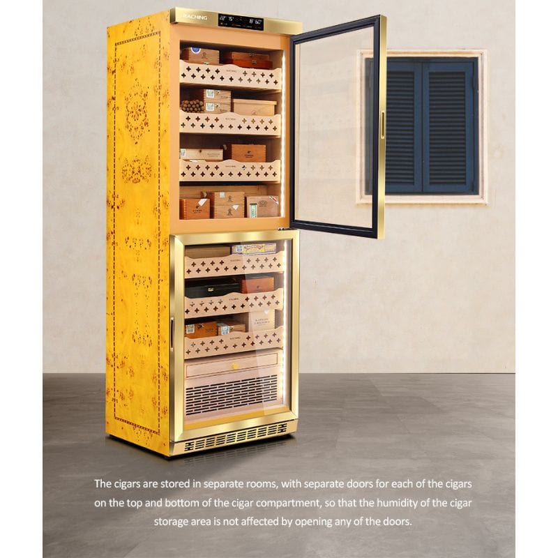 Raching HUMIDOR Raching MON3800A Precision Climate Controlled Humidor | 1500 Cigars