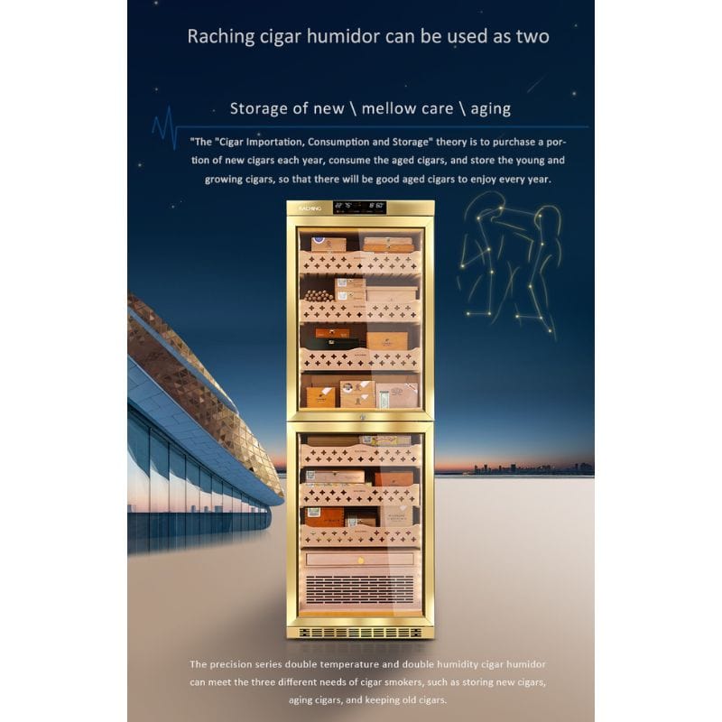 Raching HUMIDOR Raching MON3800A Precision Climate Controlled Humidor | 1500 Cigars