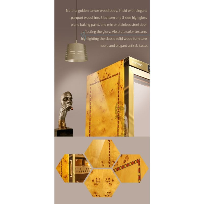 Raching HUMIDOR Raching MON3800A Precision Climate Controlled Humidor | 1500 Cigars