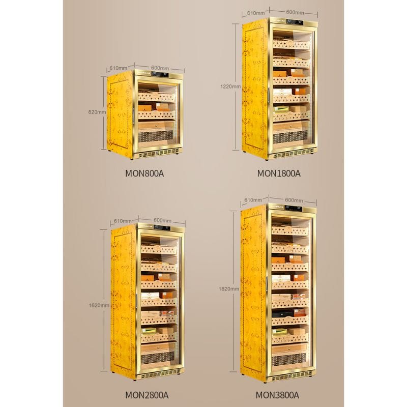 Raching HUMIDOR Raching MON3800A Precision Climate Controlled Humidor | 1500 Cigars