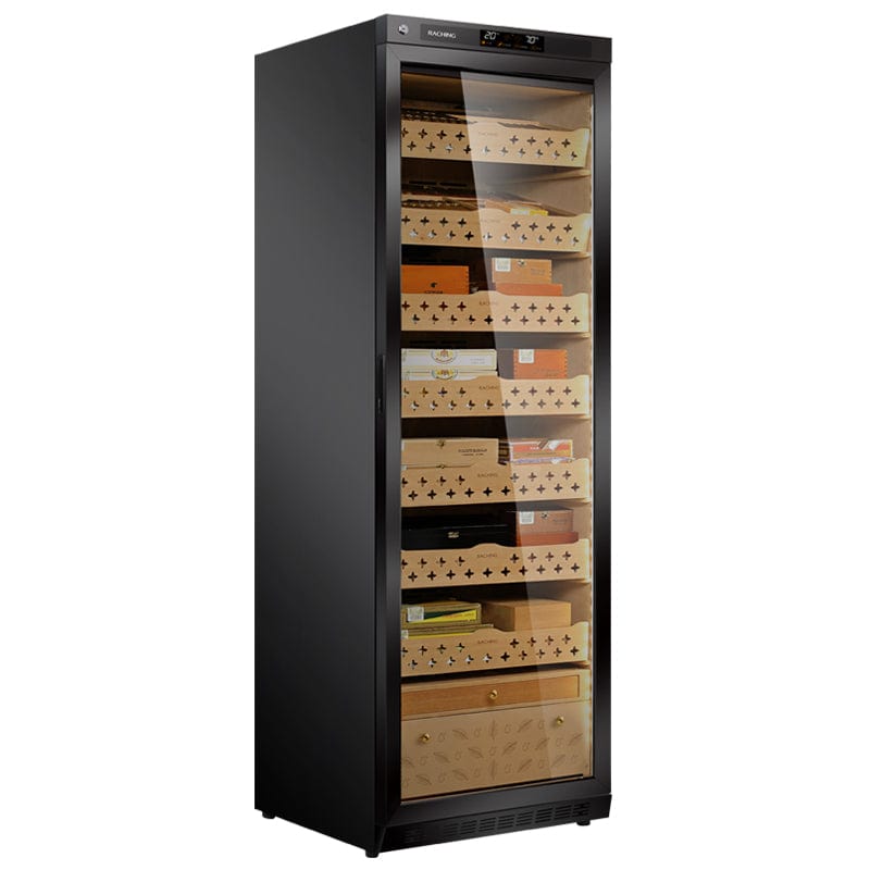 Raching HUMIDOR Golden / No Ammonia Removal Raching MON3800A Precision Climate Controlled Humidor | 1500 Cigars