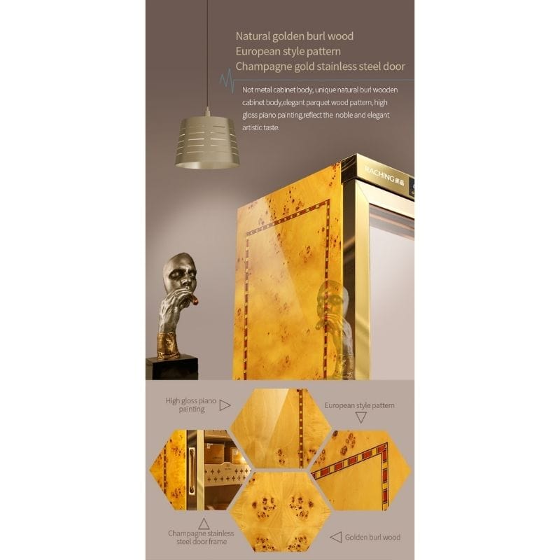 Raching HUMIDOR Raching MON800A Precision Climate Controlled Humidor | 600 Cigars