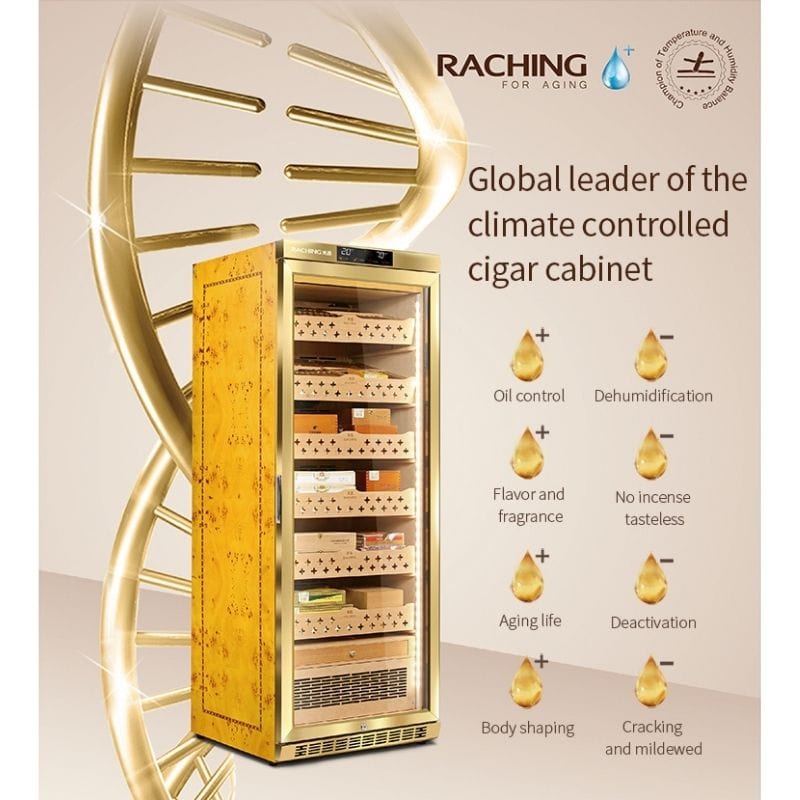 Raching HUMIDOR Raching MON800A Precision Climate Controlled Humidor | 600 Cigars