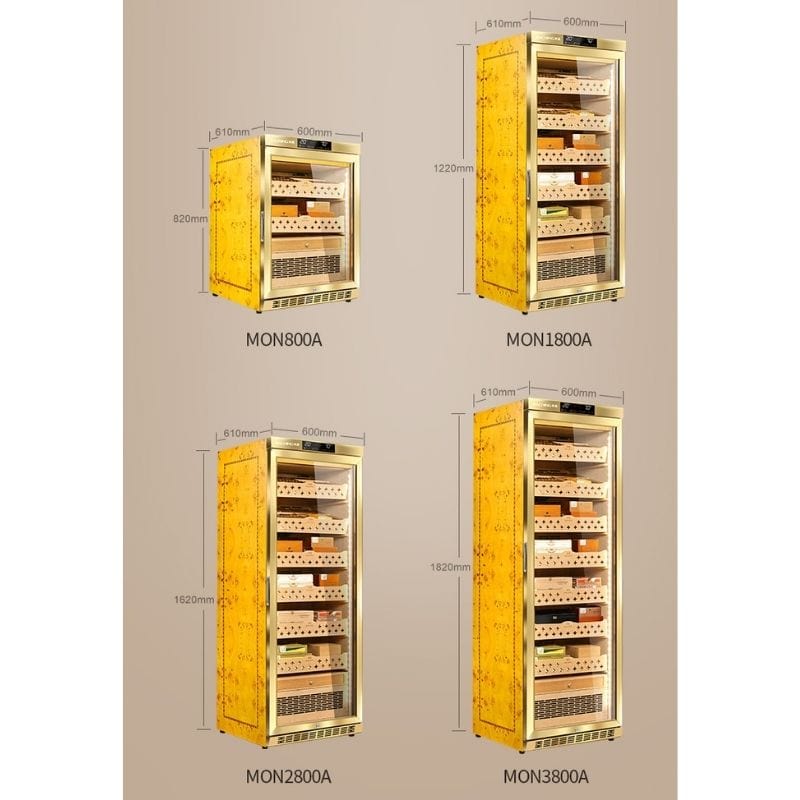 Raching HUMIDOR Raching MON800A Precision Climate Controlled Humidor | 600 Cigars