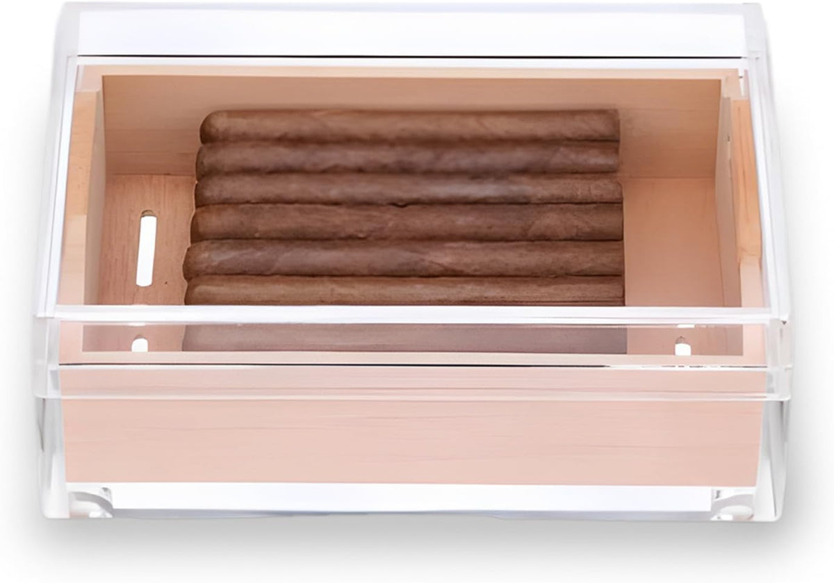 Your Elegant Bar Desktop Humidor Small Acrylic Humidor | 20 Cigars