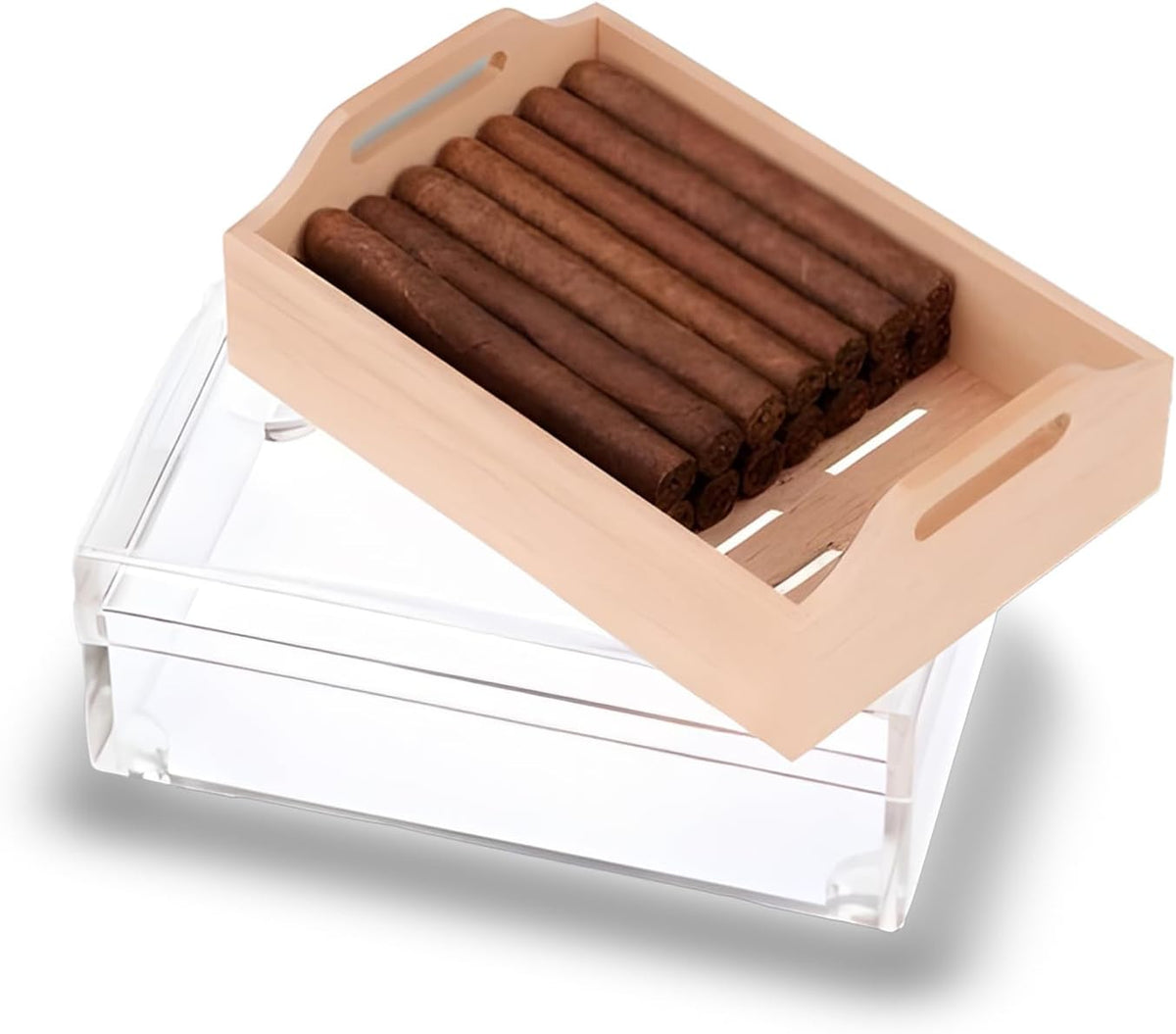 Your Elegant Bar Desktop Humidor Small Acrylic Humidor | 20 Cigars