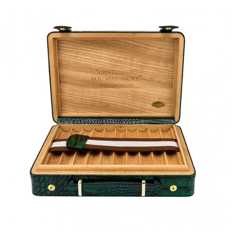 Guangzhou Yujia Smoking Trading Co.,Ltd Travel Humidor The Gator-Effect Travel Humidor | 18 Cigars