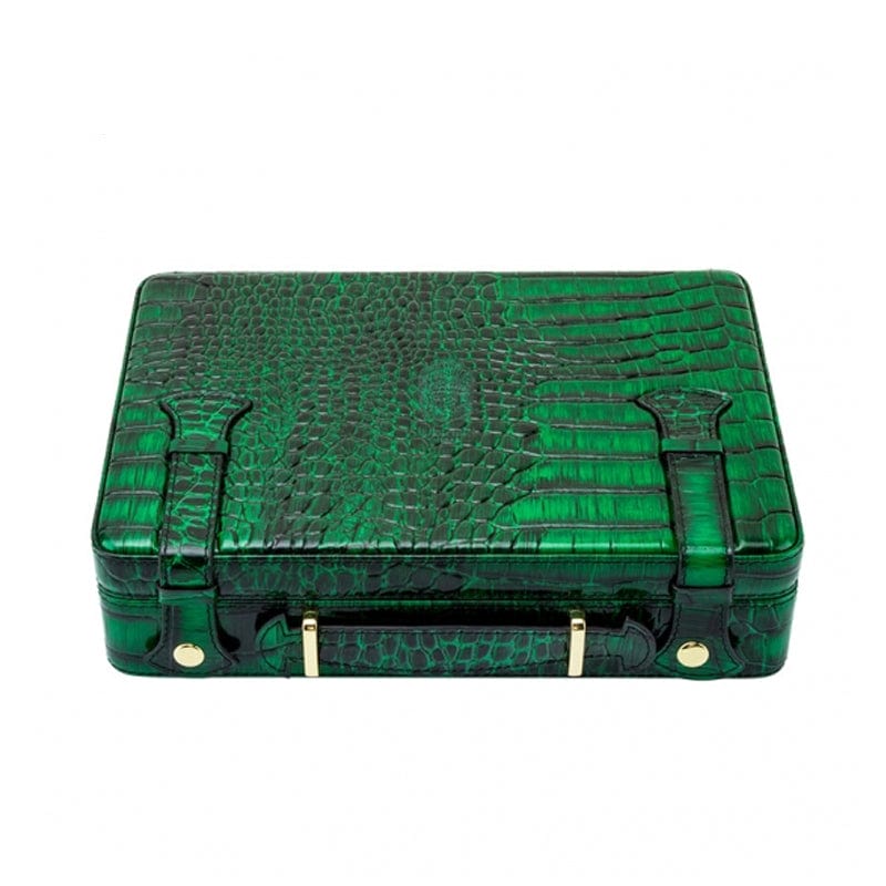 Guangzhou Yujia Smoking Trading Co.,Ltd Travel Humidor Green The Gator-Effect Travel Humidor | 18 Cigars