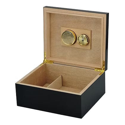 Your Elegant Bar Desktop Humidor Black The Havana Edge Humidor | 25 Cigars