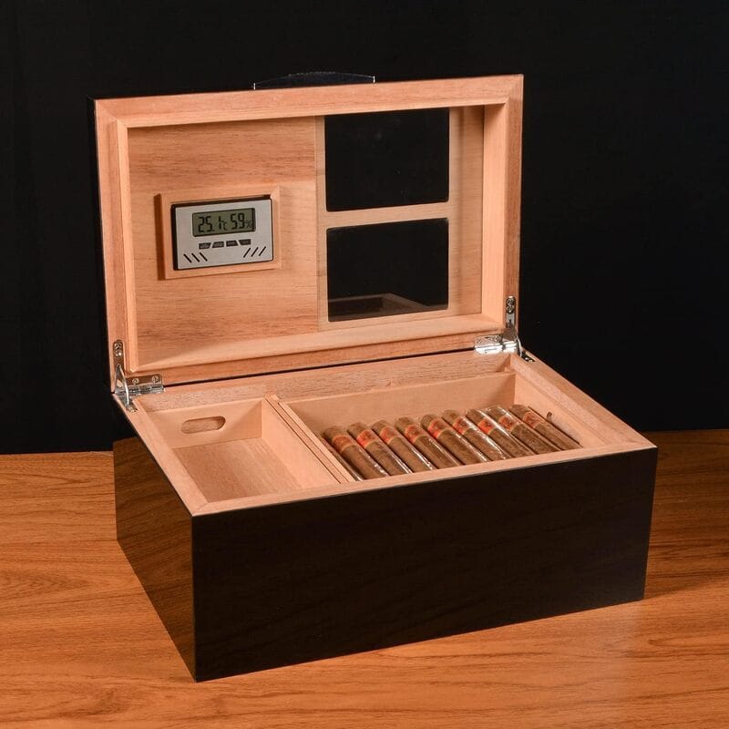 Your Elegant Bar Desktop Humidor The New Yorker Humidor | 90 Cigars