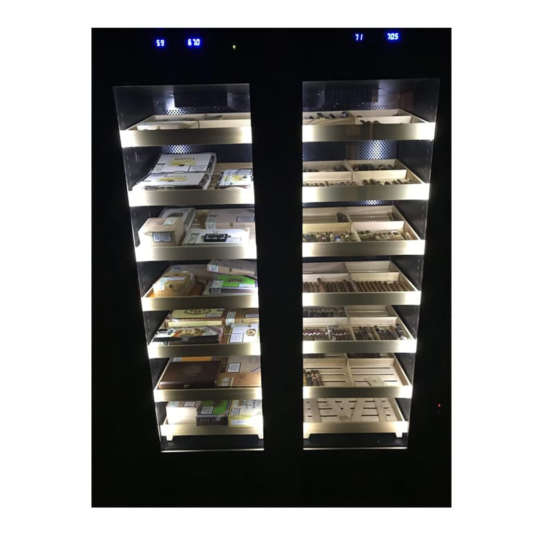 Prestige Humidor The Reagan Dual-Zone Climate Controlled Humidor Cabinet | 4,000 Cigars