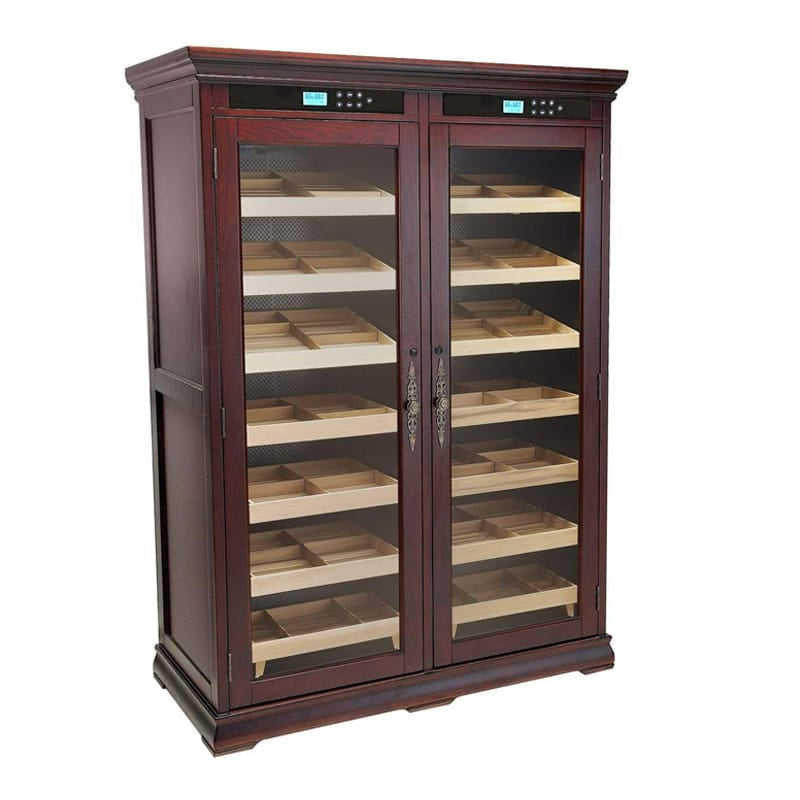 Prestige Humidor The Reagan Dual-Zone Climate Controlled Humidor Cabinet | 4,000 Cigars