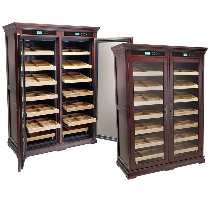 Prestige Humidor The Reagan Dual-Zone Climate Controlled Humidor Cabinet | 4,000 Cigars