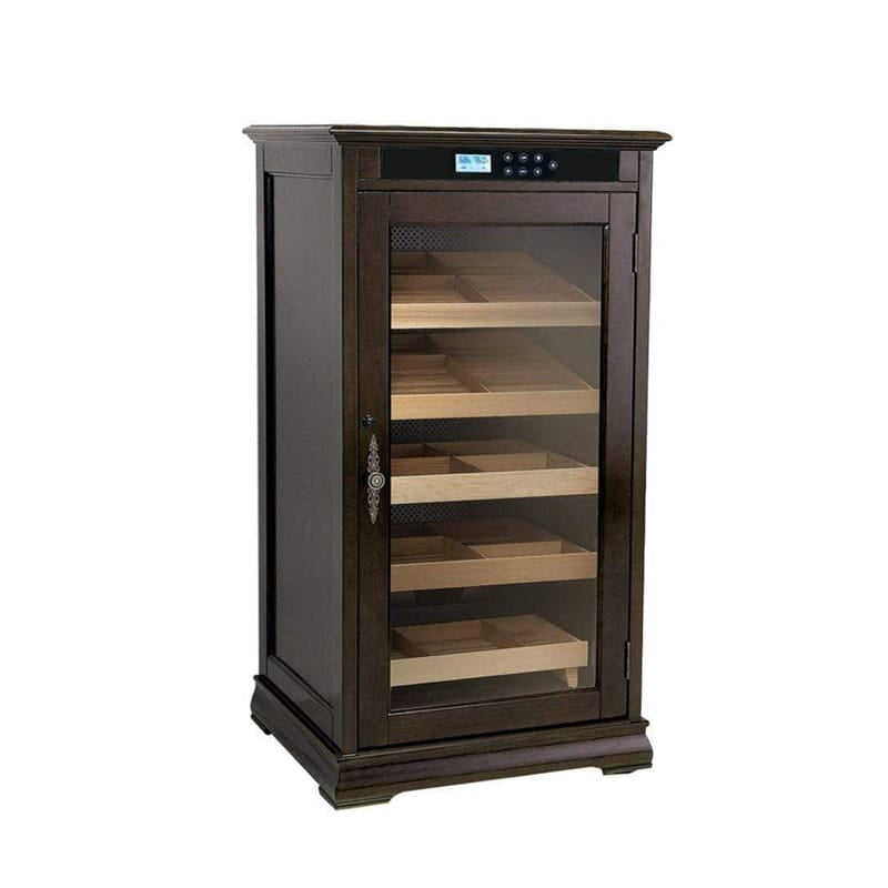 Prestige Humidor Espresso The Redford Electronic Cabinet Humidor | 1,250 Cigars