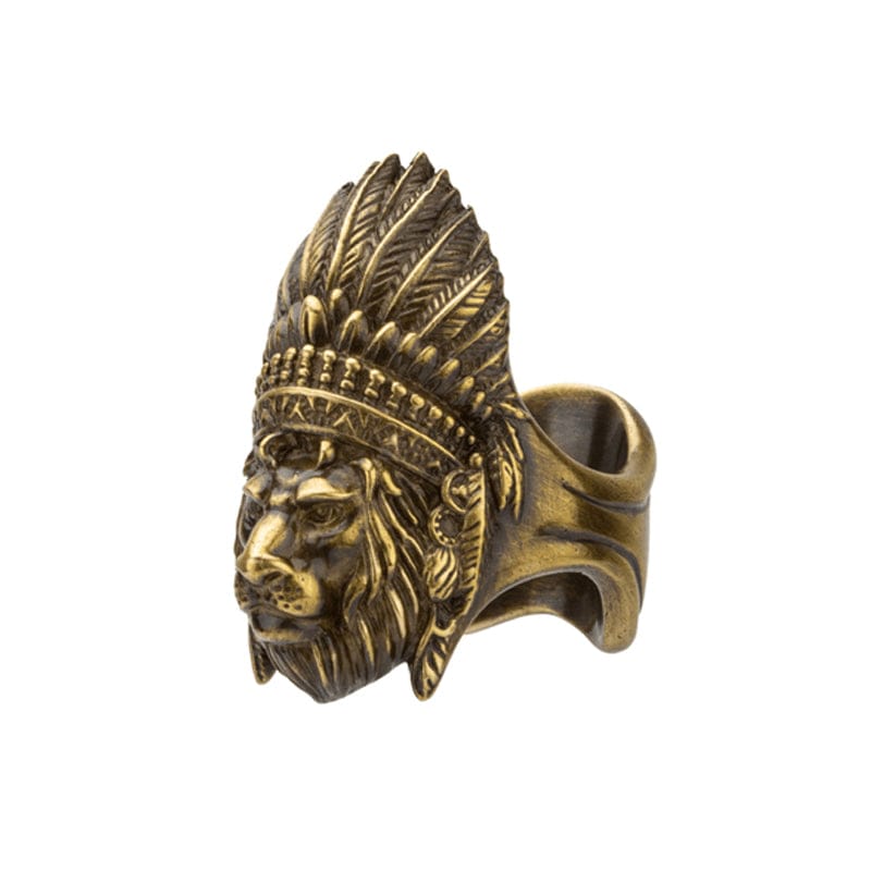 Bronze Silve lion head Cigarette Holder Elegant Holder Ring