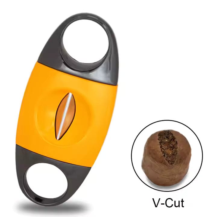 Your Elegant Bar Cigar Cutter Yellow The Vertex V Cutter