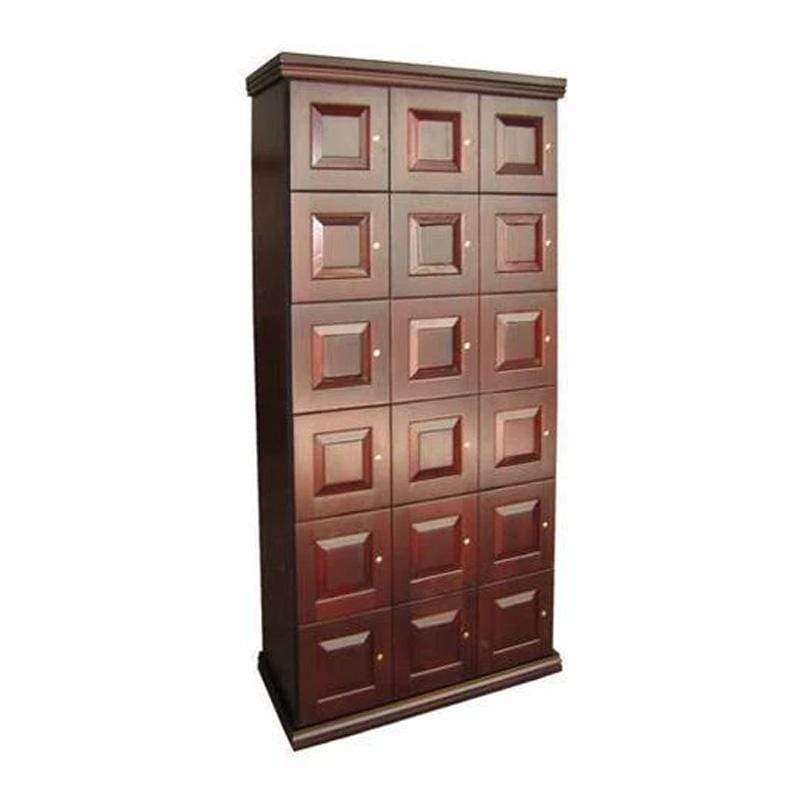 Elegant Bar Commercial Cigar Humidor Lockers 18 Units Cigar Locker Unit With Humidifying Unit