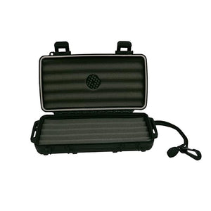 Quality Importers Travel Humidor Black Cigar Caddy 5 rugged structure