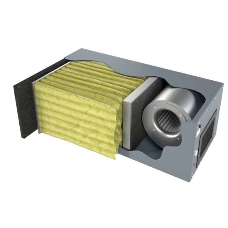 Air Cleaning Specialists Smoke Eater Gray Blue OX 1100 High Performance Smoke Eater