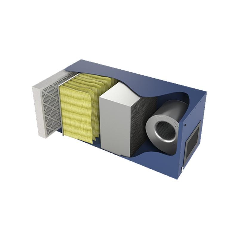 Air Cleaning Specialists Smoke Eater Blue OX 2500 High Performance Smoke Eater