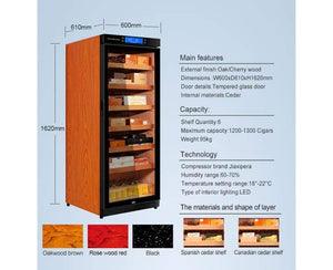Raching HUMIDOR C330A Electronic Humidor Cabinet | 1,300 Cigars