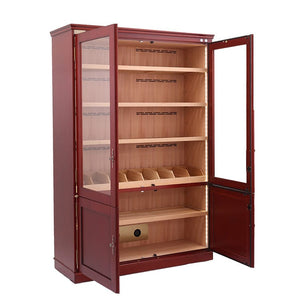 EB-1219F Double Door Cigar Cabinet Humidor in Cherry