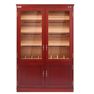 Your elegant bar Cigar cabinet humidors Cherry EB-1219F Double Door Cigar Cabinet Humidor