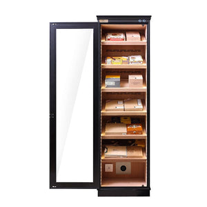 EB-559 cigar humidor cabinet spacious shelves