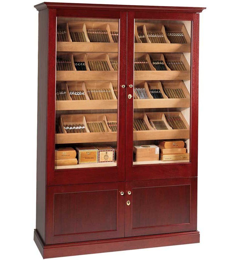 Large Cigar Humidor Cabinet Cuban Crafters MODERN CEDAR Large Cigar