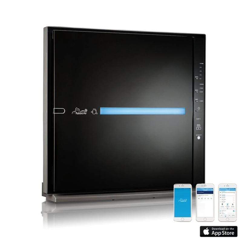 MinusA2 Ultra Quiet Air Purifier by Rabbit Air black with remote