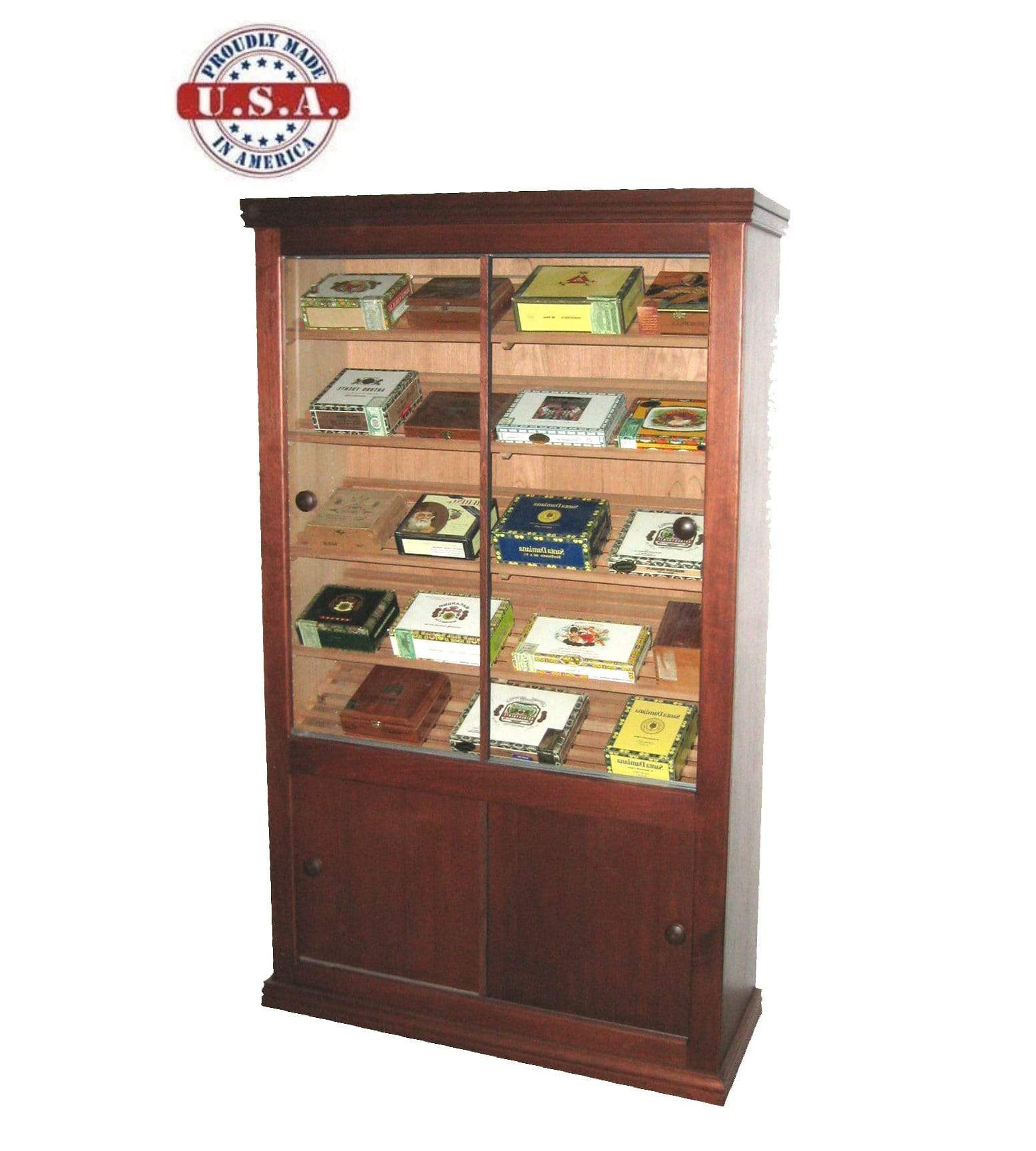 Home / Products / Model 3 Commercial Cigar Humidor Display Cabinet