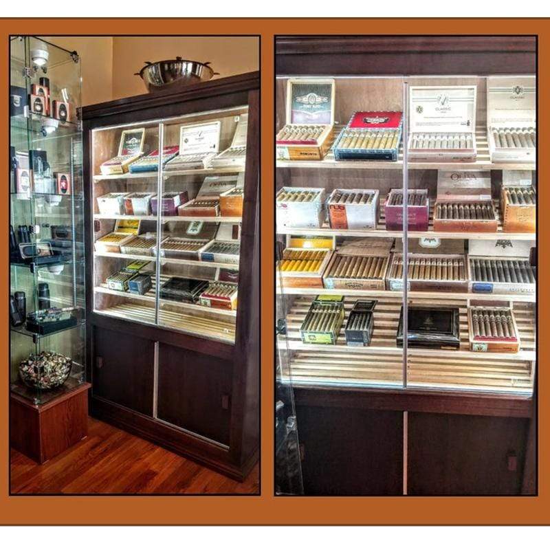 Elegant Bar Humidor Model 3 Commercial Cigar Humidor Display Cabinet, one of the best humidor cabinets