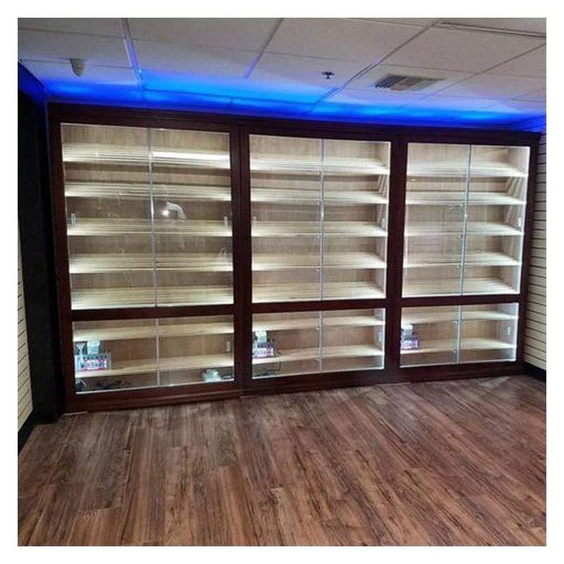 Model 4 Electronic Cigar Humidor Cabinet Commercial Model With lights top