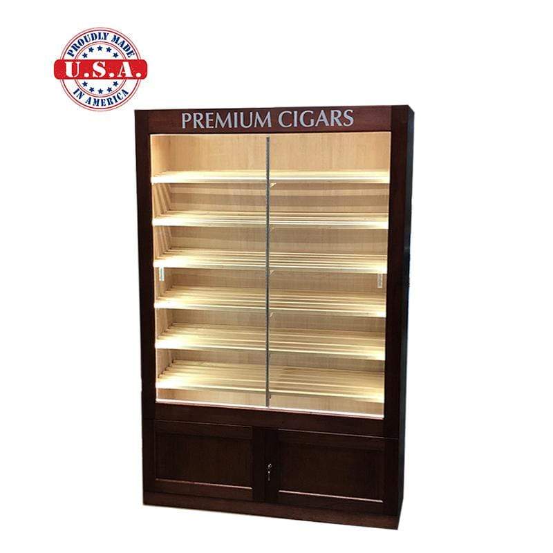The Elegant Bar HUMIDOR Model E-C Cigar Display Cabinet Humidor