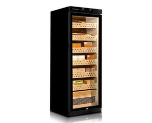 Raching HUMIDOR Black / No Ammonia Removal MON2800A Precision Climate Controlled Humidor | 1,300 Cigars
