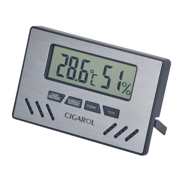 Digital Rectangular Precision Digital Hygrometer - Rectangular - Your Elegant Bar