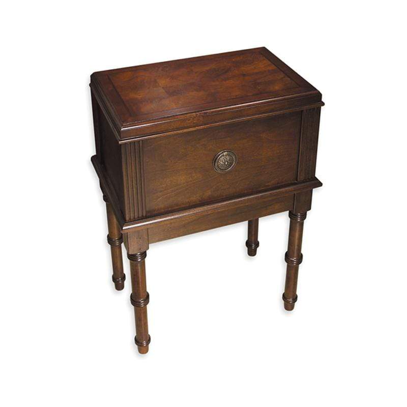 Quality Importers San Marco 300 Cigar Antique Table Humidor open, part of the Your Elegant Bar end table humidor collection