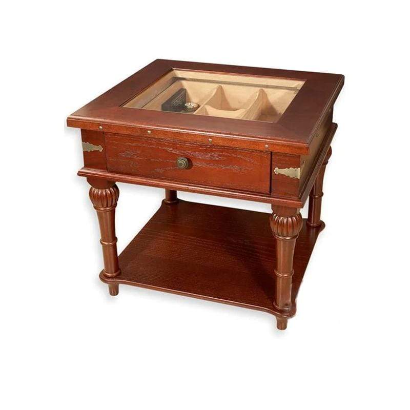 Quality Importers Scottsdale 300 Cigar Solid Wood End Table Humidor, part of the Your Elegant Bar end table humidor collection