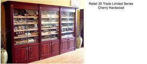 American Cigar Cabinets HUMIDOR Retail 35 Cigar Display Humidor Cabinet