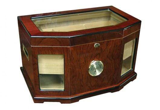 The Chancellor Mahogany High Gloss Cigar Humidor Set | 300 Cigars