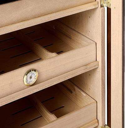Quality Importers Desktop Humidor The Mini Tower Humidor Cabinet | 1,000 Cigars