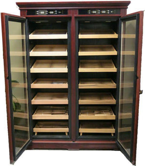 Prestige HUMIDOR The Reagan Dual-Zone Climate Controlled Humidor Cabinet | 4,000 Cigars