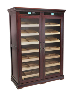 Prestige HUMIDOR The Reagan Dual-Zone Climate Controlled Humidor Cabinet, part of the Your Elegant Bar collection of humidors for sale