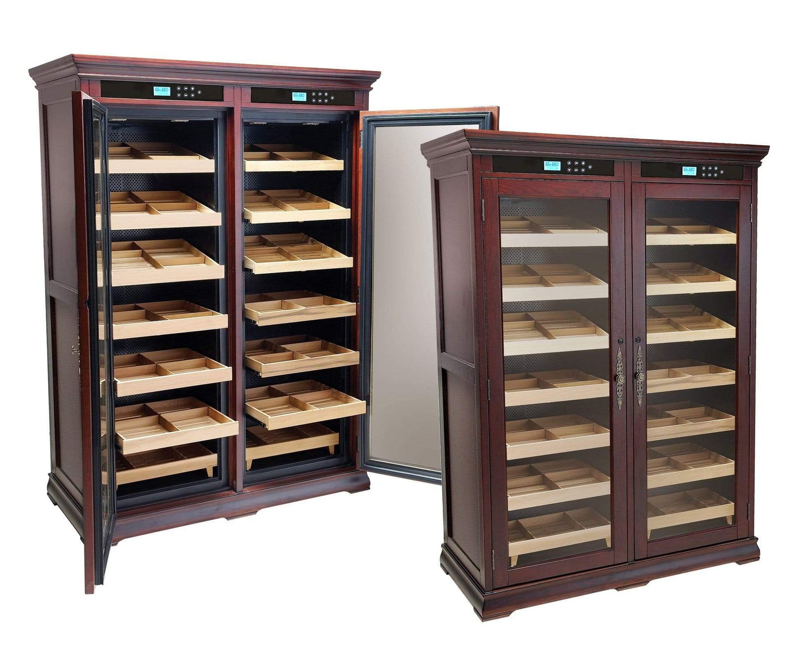 Prestige HUMIDOR The Reagan Dual-Zone Climate Controlled Humidor Cabinet | 4,000 Cigars