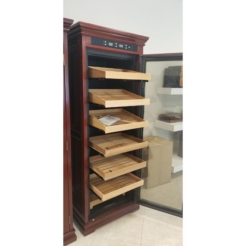 The Remington Electronic Humidor pull out shelves