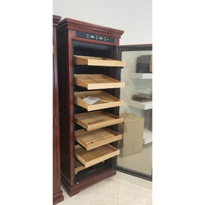 The Remington Electronic Humidor pull out shelves