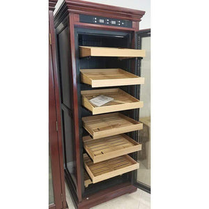 The Remington Electronic Humidor pull out shelves
